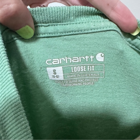 Carhartt Women’s Green Pocket Tee Short Sleeve Small - Picture 4 of 4